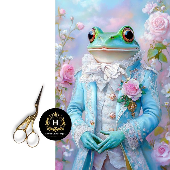Prince Charming Frog Romantic Wedding Decoupage Seidenpapier (Von Creator hochgeladen)