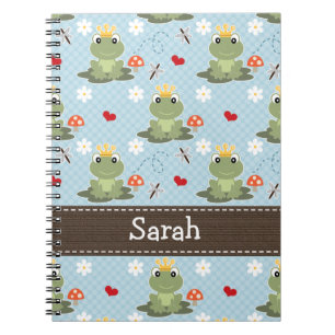Prince Charming Frog Spiral Journal Notizblock