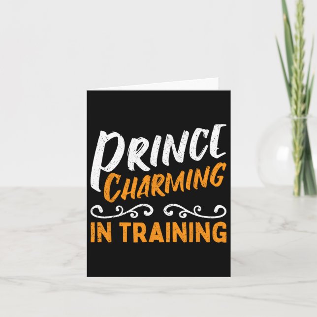Prince Charming in der Ausbildung Märchen Karte (Vorderseite)