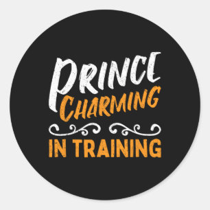 Prince Charming in der Ausbildung Märchen Runder Aufkleber