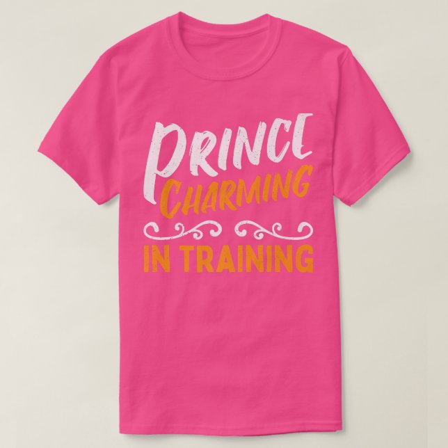 Prince Charming in der Ausbildung Märchen T-Shirt (Design vorne)