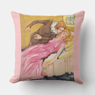 Prince Charming küsst Schlaf Schönheit Kissen