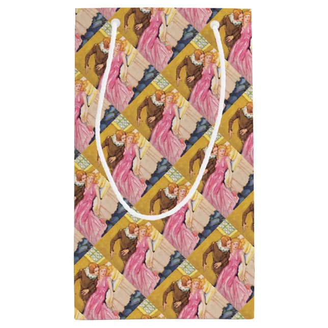 Prince Charming küsst Schlaf Schönheit Kleine Geschenktüte (Rückseite)