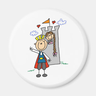 Prince Charming rettet Rapunzel Magnet