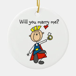 Prince Charming wirst du mich heiraten Keramikornament