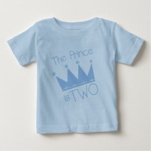 Prince Crown 2. Geburtstagsgeschenke Baby T-shirt