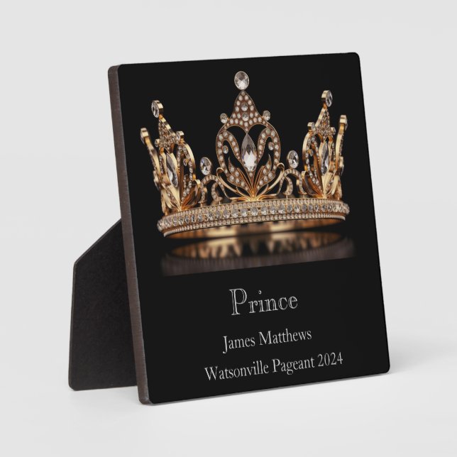 Prince Crown Pageant Plaque Fotoplatte (Vorderseite)