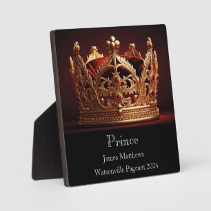 Prince Crown Pageant Plaque Fotoplatte