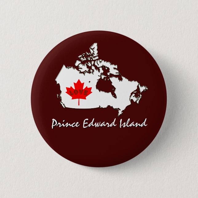 Prince-Edward-Insel fertigen Kanada-Provinz-Button Button (Vorderseite)