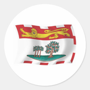 Prince-Edward-Insel-Flaggenaufkleber Runder Aufkleber