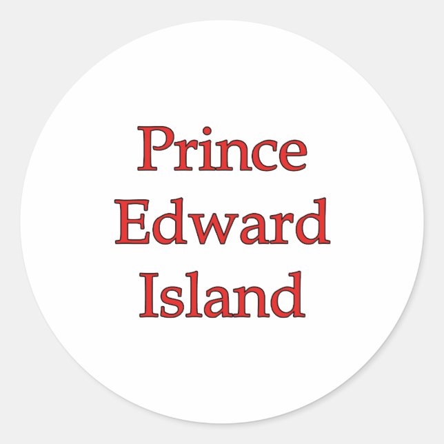 Prince-Edward-Insel Runder Aufkleber (Vorderseite)