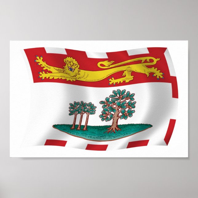 Prince Edward Island Flag Poster Print (Vorne)