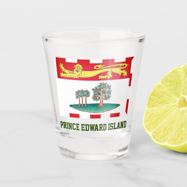 Prince Edward Island Flag Schnapsglas (Vorderseite)