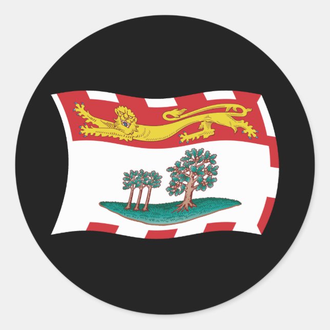 Prince Edward Island Flag Sticker (Vorderseite)