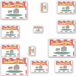 Prince Edward Island Flags Graphic Aufkleber