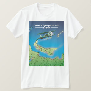 Prince Edward Island, Kanada Karte. T-Shirt