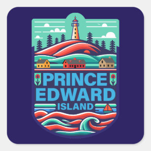 Prince Edward Island Kanada Quadratischer Aufkleber