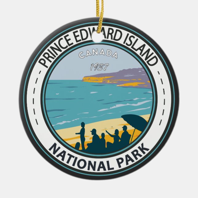 Prince Edward Island National Park Beach Abzeichen Keramik Ornament (Vorne)