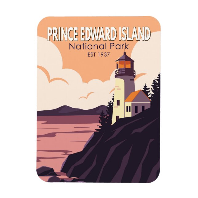 Prince Edward Island Nationalpark Kanada Vintag Magnet (Vertikal)