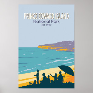 Prince Edward Island Nationalpark-Strand Vintage Poster
