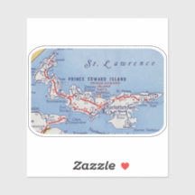 Prince Edward Island Vintage Karte