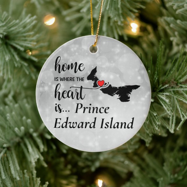 Prince Edward Island Zuhause ist das Herz Keramik Ornament (Baum)