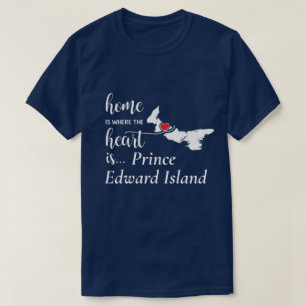Prince Edward Island Zuhause ist das Herz T-Shirt