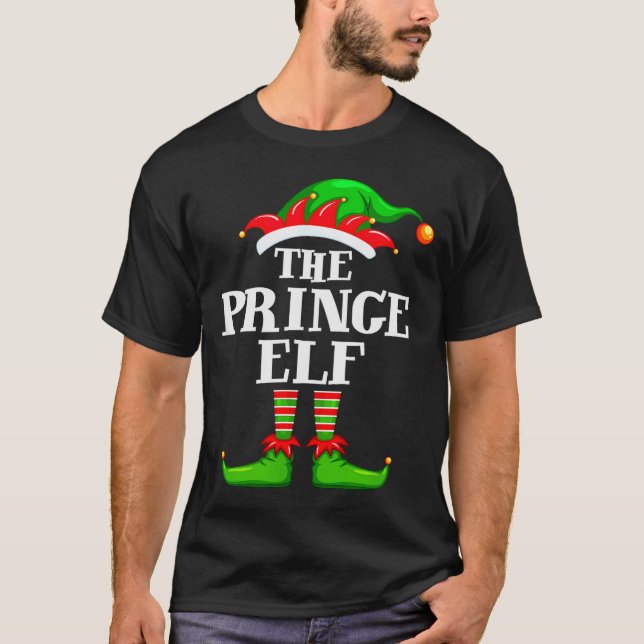 Prince Elf Matching Family Group Christmas Party P T-Shirt (Vorderseite)
