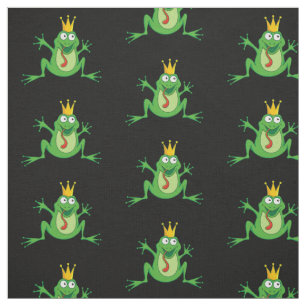 Prince Frog Pattern Stoff