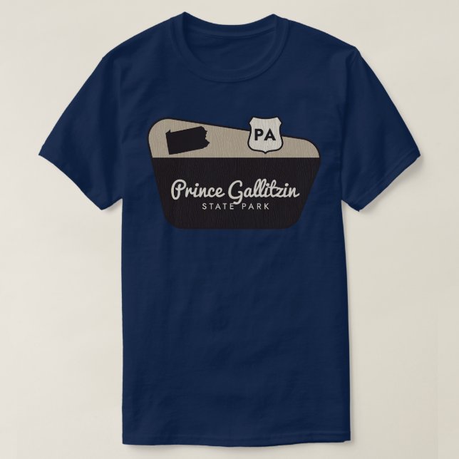 Prince Gallitzin Staat Park Pennsylvania Welcome S T-Shirt (Design vorne)