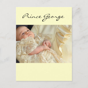 Prince George Christening Postkarte