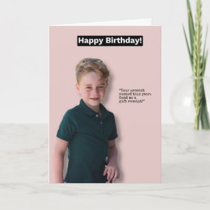 Prince George Happy Birthday card Karte