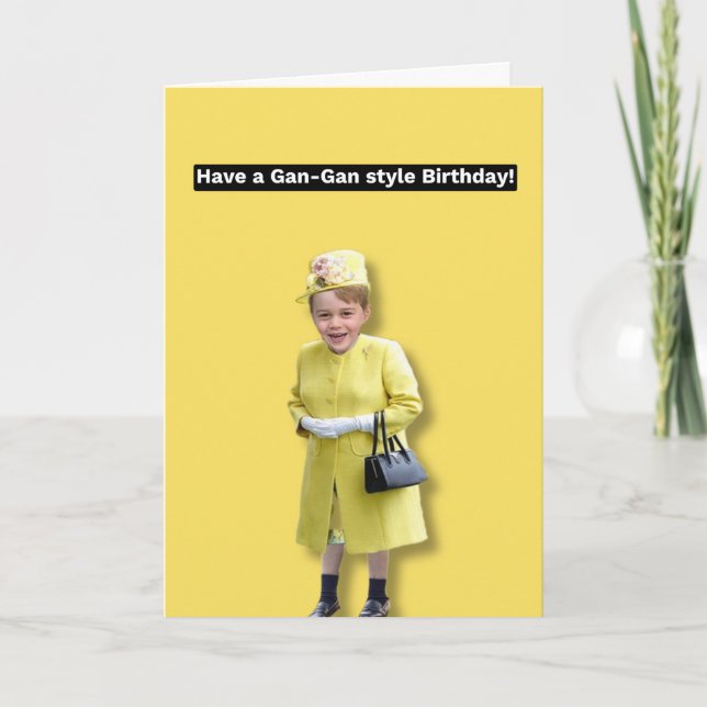 Prince George Have a Gan-Gan Birthday! Karte (Vorderseite)