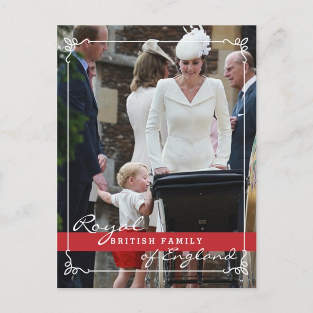 Prince George - Kate Middleton Royal Family Postkarte (Vorderseite)