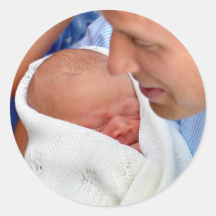 Prince George Royal Baby Runder Aufkleber