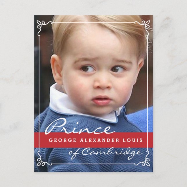 Prince George und Prince William Postkarte (Vorderseite)