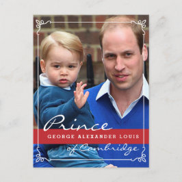 Prince George und Prince William Postkarte