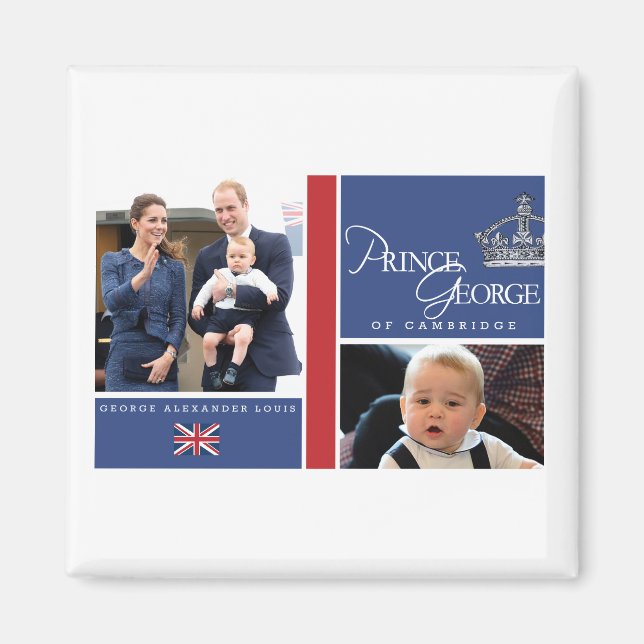 Prince George - William & Kate Magnet (Vorne)