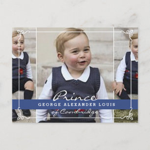 Prince George - William & Kate Postkarte