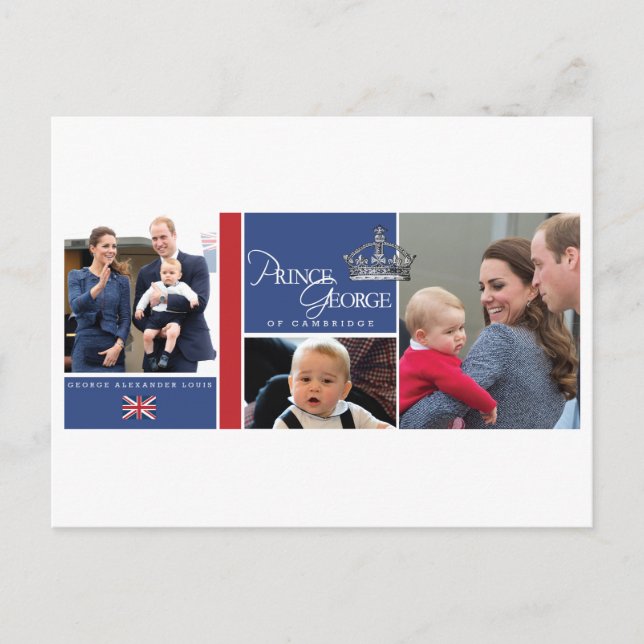 Prince George - William & Kate Postkarte (Vorderseite)