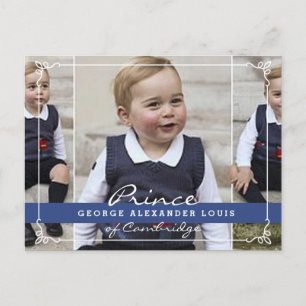 Prince George - William & Kate Postkarte