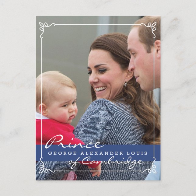 Prince George - William & Kate Postkarte (Vorderseite)