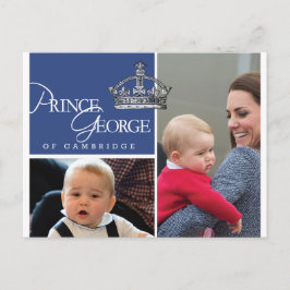 Prince George - William & Kate Postkarte