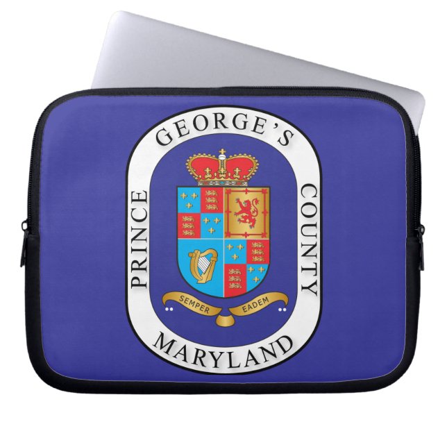 Prince George's Landkreis Siegel Laptopschutzhülle (Vorderseite)