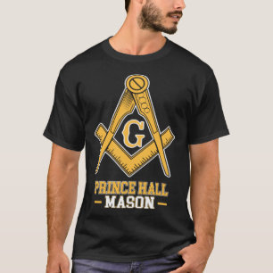 Prince Hall Mason Platz und Compasses G Symbol für T-Shirt