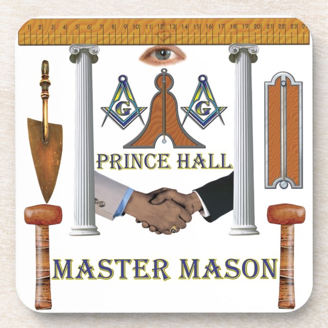 Prince Hall Master Mason Untersetzer (Vorderseite)