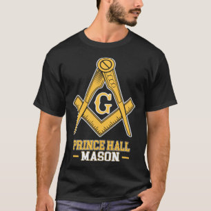 Prince Hall Maurer Quadrat und Zirkel G Symbol Fr T-Shirt