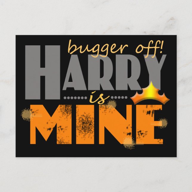 Prince Harry ist meine Postkarte (Vorderseite)