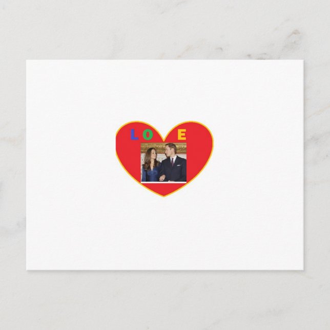 Prince Harry & Kate Postkarte (Vorderseite)