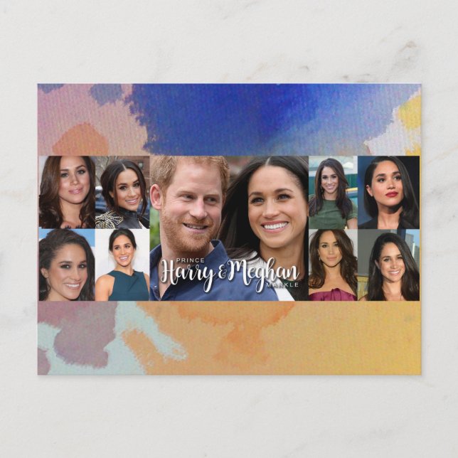 Prince Harry & Meghan Markle Postkarte (Vorderseite)